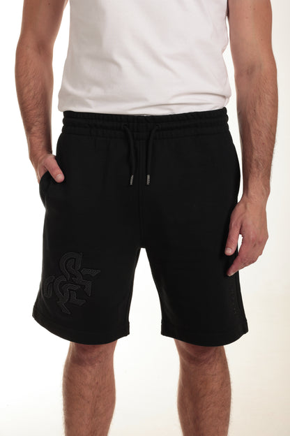 Men's Black Shorts Black Logo