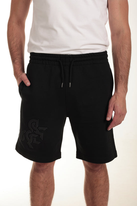 Men's Black Shorts Black Logo