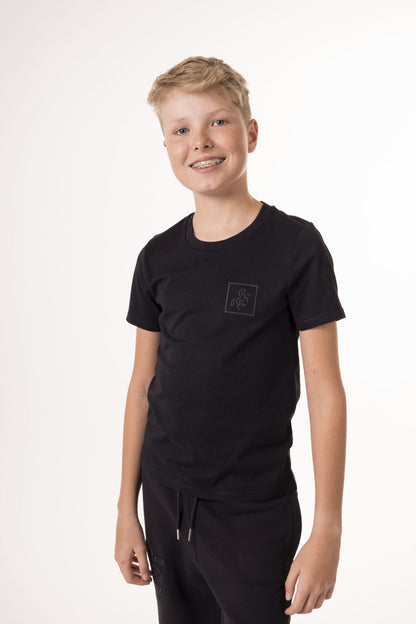 Kids' T-Shirt Black - Small Logo