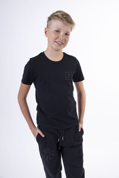 Kids' T-Shirt Black - Small Logo