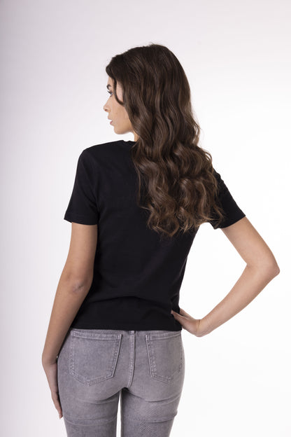 Women's Black T-Shirt - Small Logo