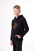 Boys' Black Hoodie Bronze Logo