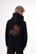 Boys' Black Full Zip Sweatshirt Bronze Logo