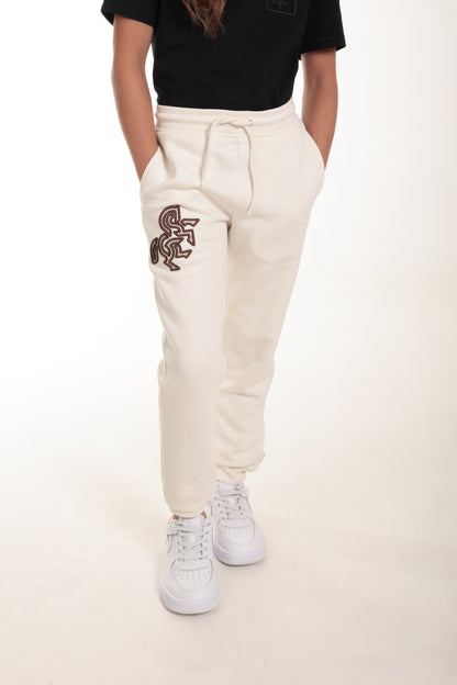 Kids' Black Sweatpants Dark Logo