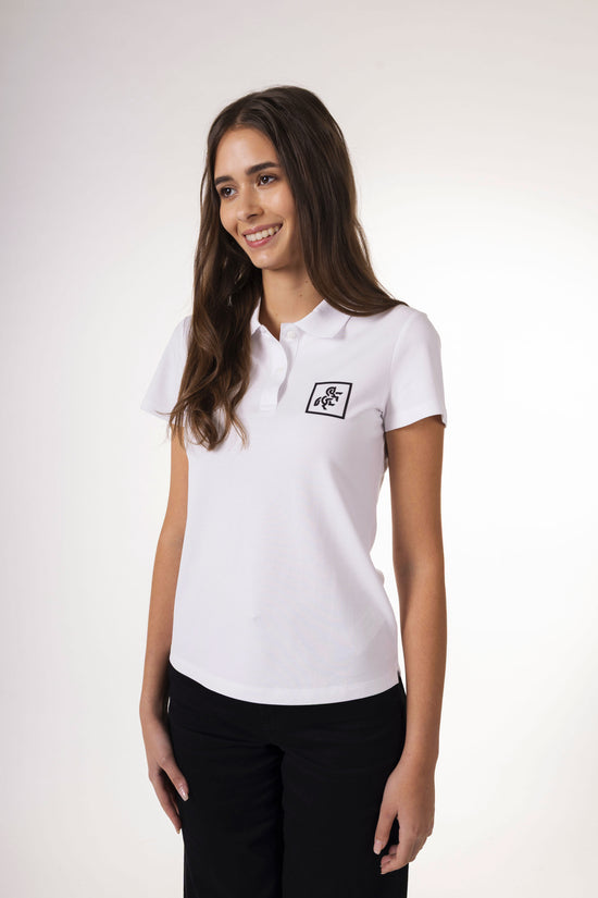 Women's White Polo T-shirt