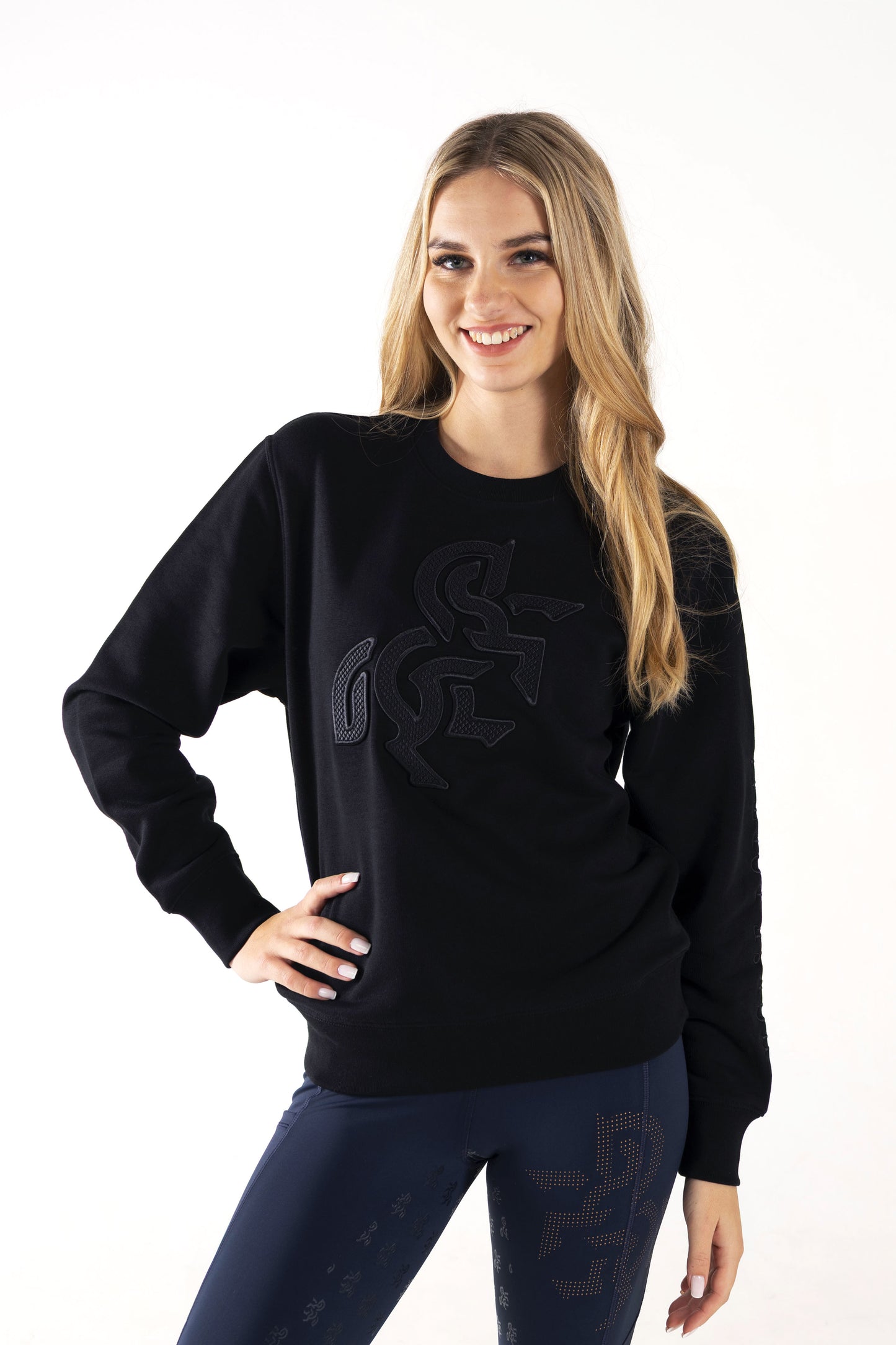 Women's Black Sweatshirt - Black Logo