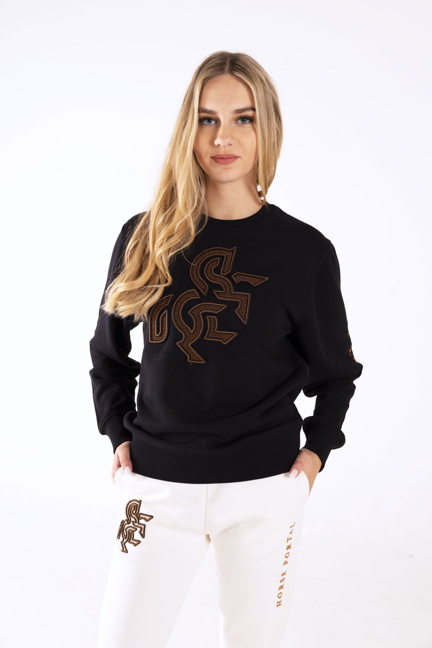 Women's Black Sweatshirt - Dark Logo