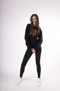Women's Black Sweatshirt - Bronze Logo