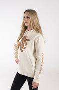 Women's Ivory Hoodie Bronze Logo