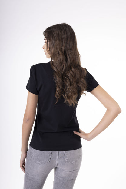 Women's Black T-Shirt - King Logo