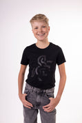 Kids' Black T-Shirt Black Logo