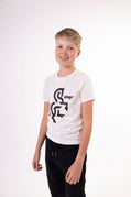 Kids' Ivory T-Shirt Black Logo