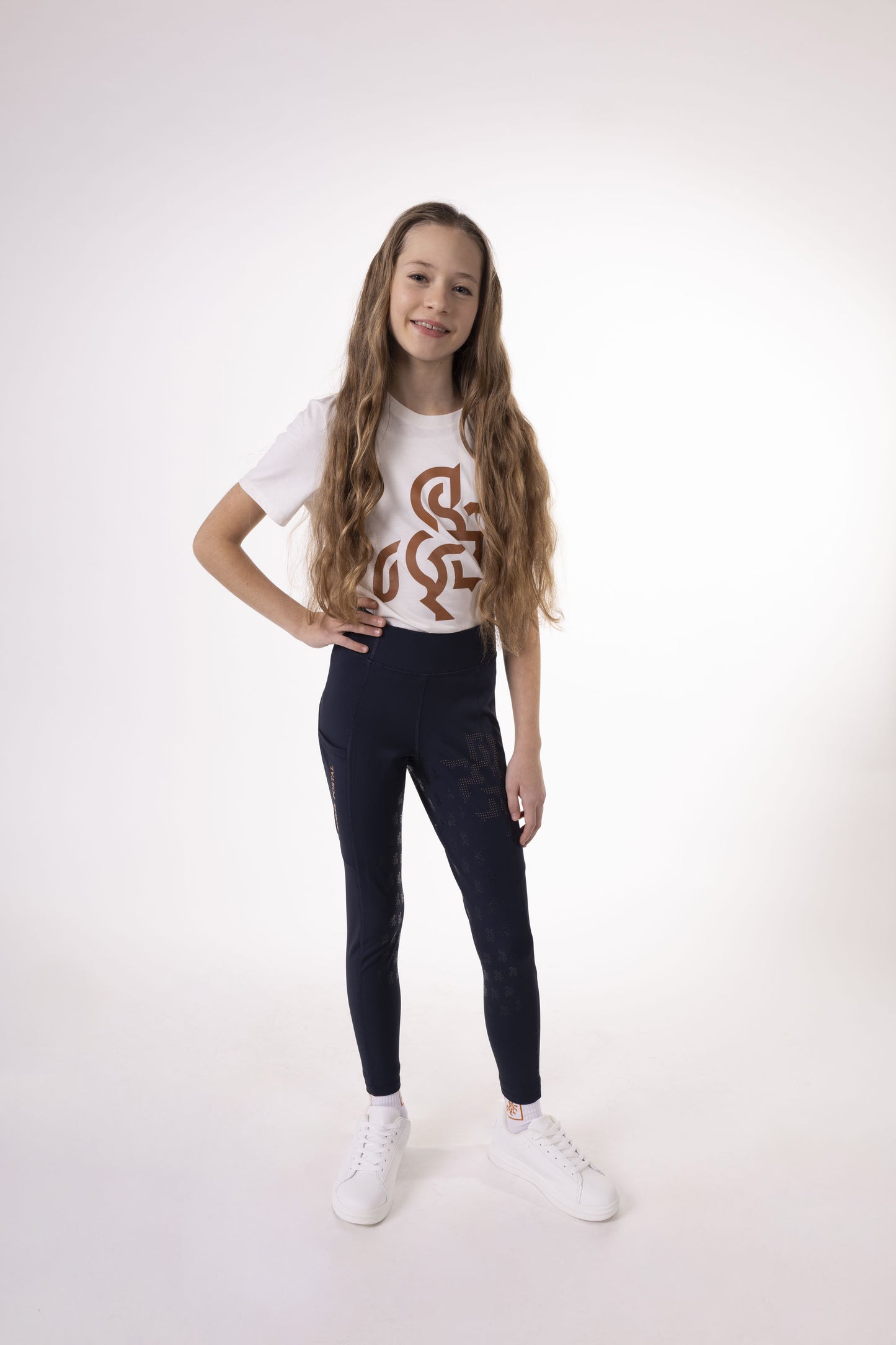 Kids' Ivory T-Shirt Bronze Logo