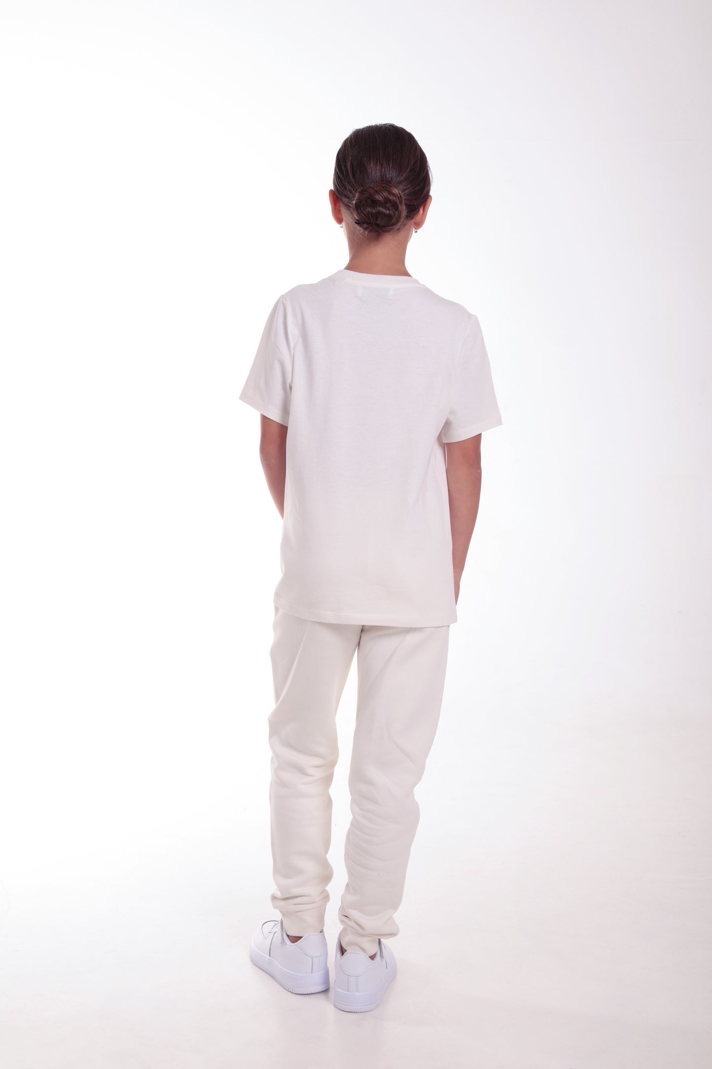 Kids' Ivory T-Shirt Bronze Logo
