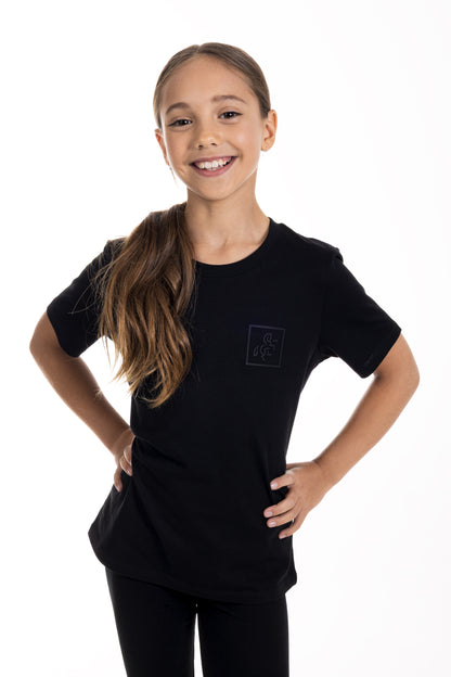 Kids' T-Shirt Black - Small Logo