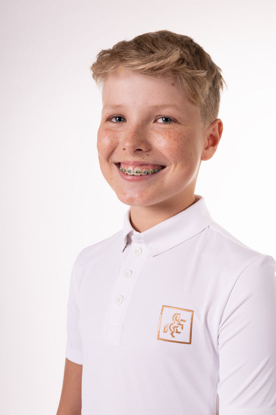 Boys' White Polo T-shirt Competition