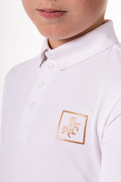Boys' White Polo T-shirt Competition