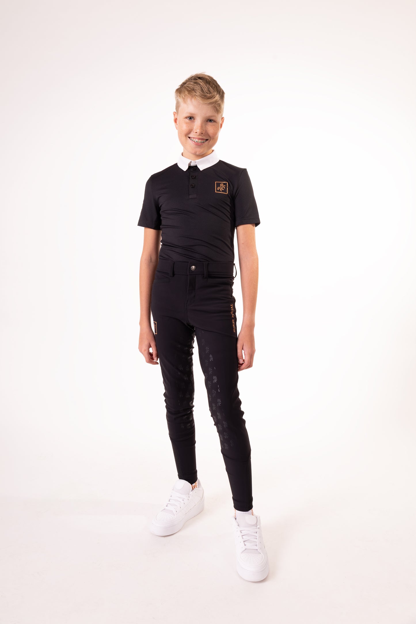 Boys' Black Polo T-shirt Competition