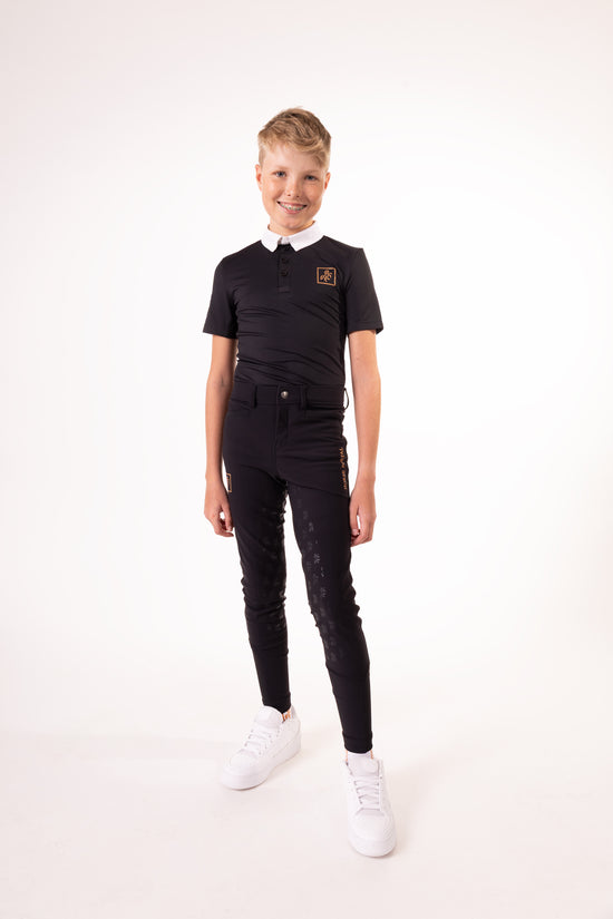 Boys' Black Polo T-shirt Competition