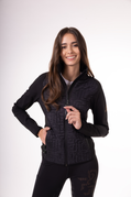 Women's Jacket with front quilting Black