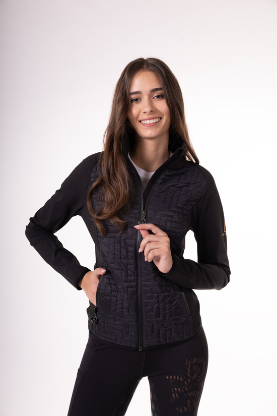 Women's Jacket with front quilting Black