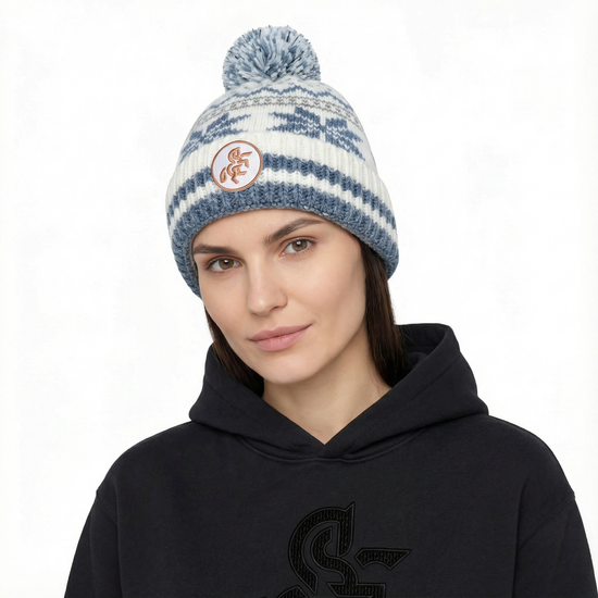 Unisex Beanie Nordic style Blue