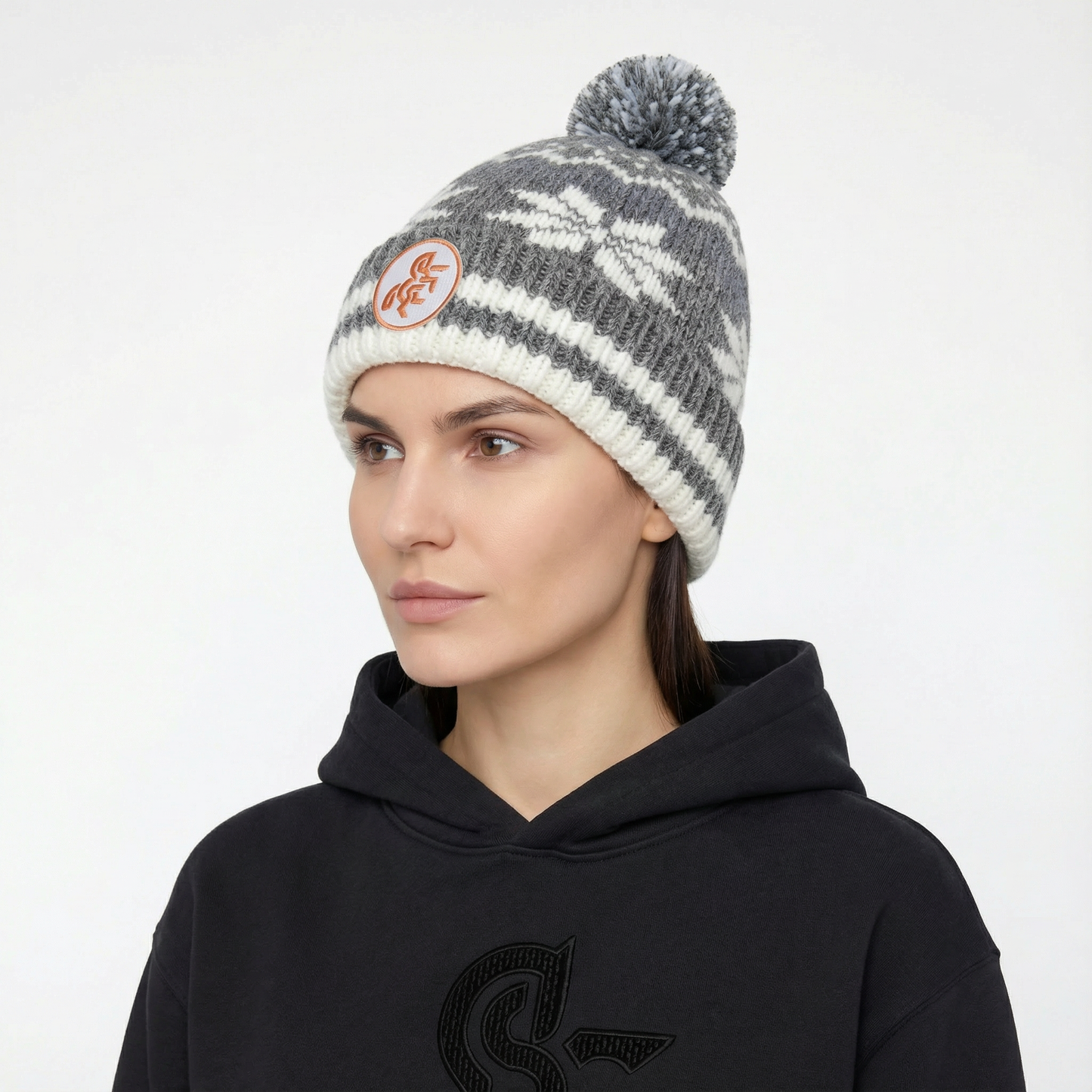 Unisex Beanie Nordic style Gray