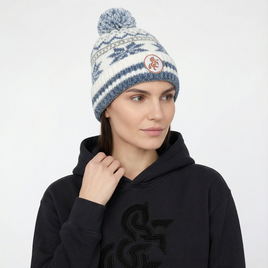 Unisex Beanie Nordic style Blue