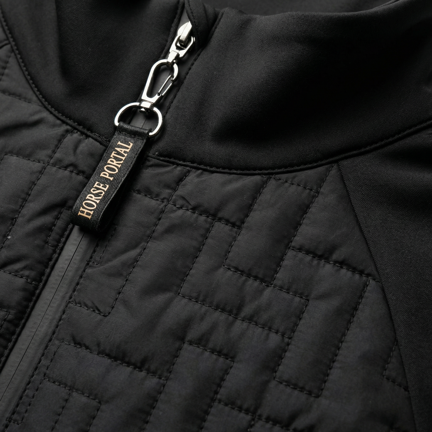 Men's jacket with front quilting Black