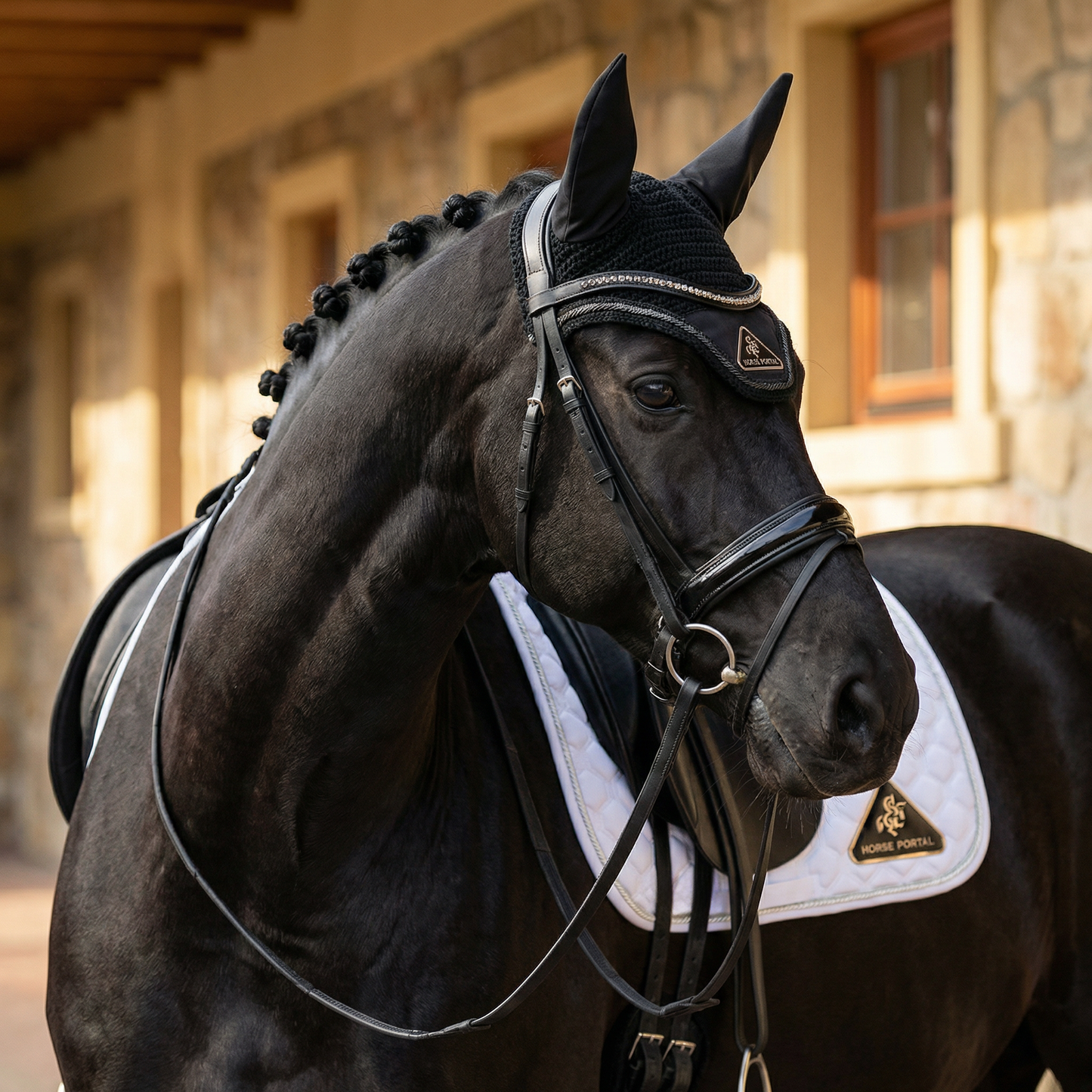 Crochet Fly Veil Black