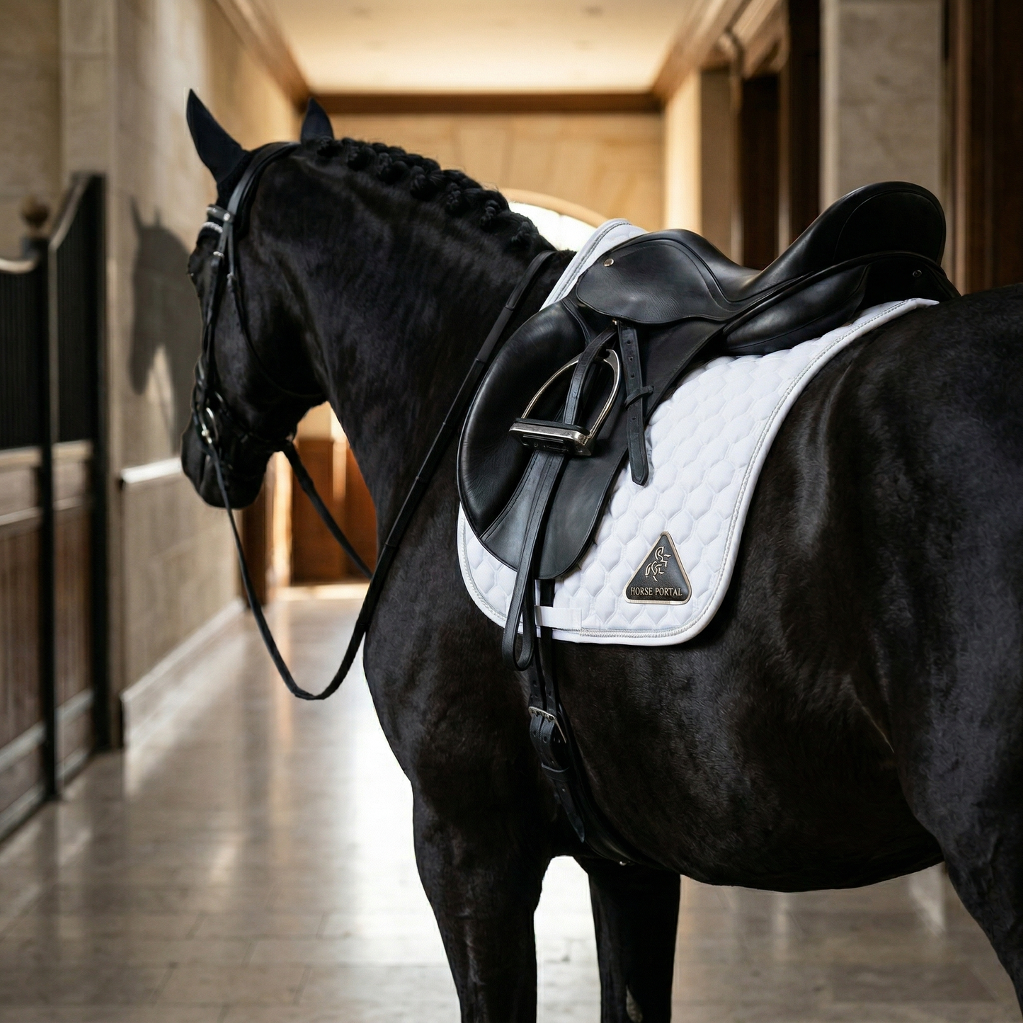 Dressage Saddle Pad White