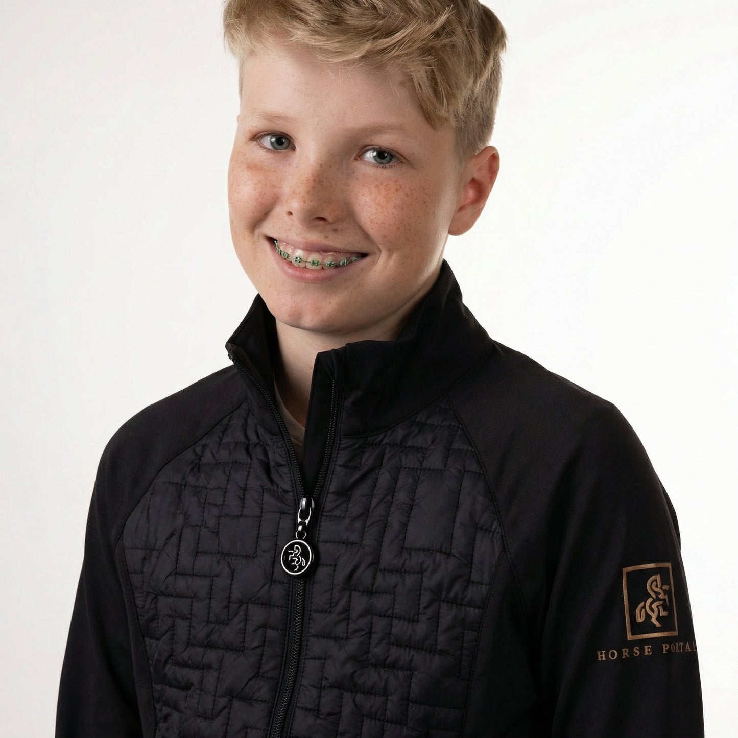 Kids' jacket with front quilting