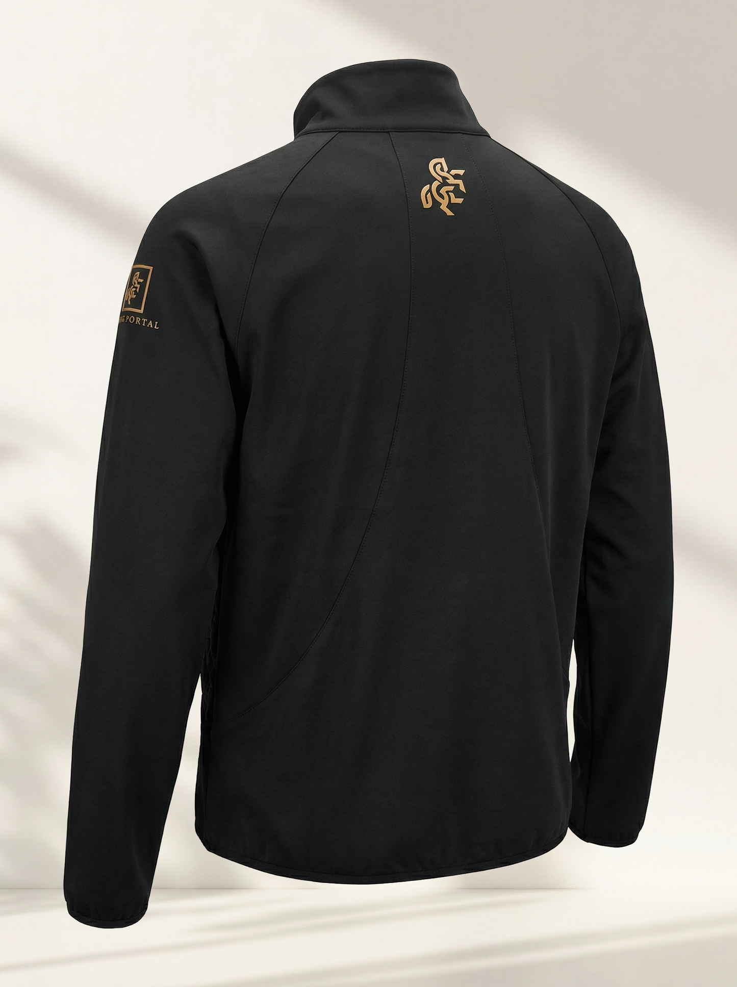 Men's jacket with front quilting Black