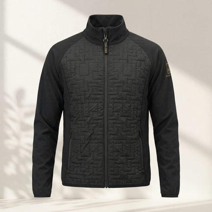 Men's jacket with front quilting Black